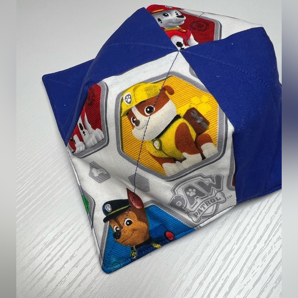 Hand Crafted Bowl Cozy Bowl Holder Microwavable  Cotton Padded Paw Patrol Blue - Picture 5 of 8